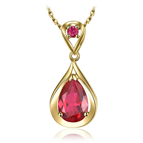 JewelryPalace Infinity Tropfen 4ct Erstellt Rubin Kette Anhänger 45CM, Unendlichkeit Rot Schmuck Set, Halskette Silber 925 Collier Damen Ketten Edelstein Mädchen, Schmuck mit Stein Frauen Vergoldet JewelryPalace Infinity Tropfen 4ct Erstellt Rubin Kette Anhänger 45CM, Unendlichkeit Rot Schmuck Set, Halskette Silber 925 Collier Damen Ketten Edelstein Mädchen, Schmuck mit Stein Frauen Vergoldet von JewelryPalace