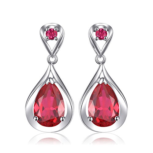 JewelryPalace Infinity Tropfen 8.8ct Erstellt Rubin Ohrhänger Ohrstecker Silber 925 Damen, Rot Schmuck Set, Ohrringe Silber Unendlichkeit Edelstein Mädchen, Modeschmuck mit stein, Geschenk für Frauen JewelryPalace Infinity Tropfen 8.8ct Erstellt Rubin Ohrhänger Ohrstecker Silber 925 Damen, Rot Schmuck Set, Ohrringe Silber Unendlichkeit Edelstein Mädchen, Modeschmuck mit stein, Geschenk für Frauen von JewelryPalace