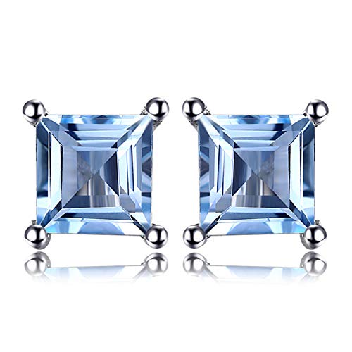 JewelryPalace Quadrat Schliff 0.7ct Echt Blau Topas Ohrstecker Silber 925 Damen, Blautopas Schmuck Set, Ohrringe Silber Edelstein Mädchen, Ohrstecker Silber klein mit Stein Frauen JewelryPalace Quadrat Schliff 0.7ct Echt Blau Topas Ohrstecker Silber 925 Damen, Blautopas Schmuck Set, Ohrringe Silber Edelstein Mädchen, Ohrstecker Silber klein mit Stein Frauen von JewelryPalace