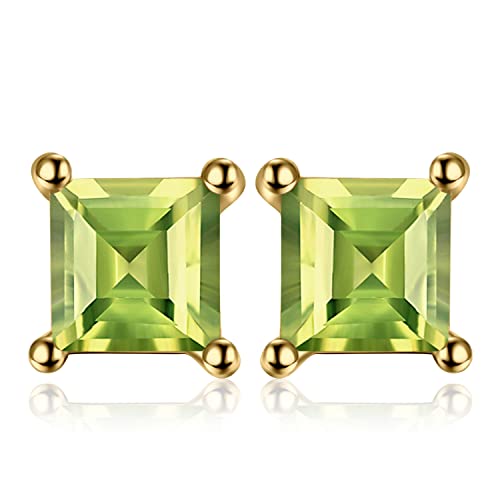 JewelryPalace Quadrat Schliff 0.7ct Echt Peridot Ohrstecker Silber 925 Damen, Grün Schmuck Set, Ohrringe Silber Edelstein Mädchen, Ohrstecker Silber klein mit Stein Frauen Vergoldet JewelryPalace Quadrat Schliff 0.7ct Echt Peridot Ohrstecker Silber 925 Damen, Grün Schmuck Set, Ohrringe Silber Edelstein Mädchen, Ohrstecker Silber klein mit Stein Frauen Vergoldet von JewelryPalace
