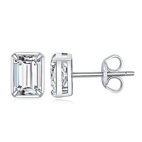JewelryPalace Smaragdschliff 1ct Zirkonia Solitär Ohrstecker Silber 925 Damen, Simulierter Diamant Braut Schmuck Set, Ohrringe Silber Mädchen Edelstein,Ohrstecker Silber mit Stein Geschenk Frauen JewelryPalace Smaragdschliff 1ct Zirkonia Solitär Ohrstecker Silber 925 Damen, Simulierter Diamant Braut Schmuck Set, Ohrringe Silber Mädchen Edelstein,Ohrstecker Silber mit Stein Geschenk Frauen von JewelryPalace