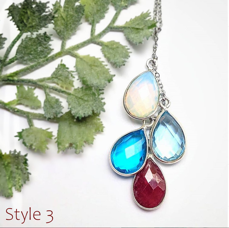 Erstellen Sie Ihre Eigene Stammbaum Halskette, Benutzerdefinierte Echte Edelstein Geburtsstein Muttertag Halskette Geschenk, Geschenk Mama von JewelrySavingLives