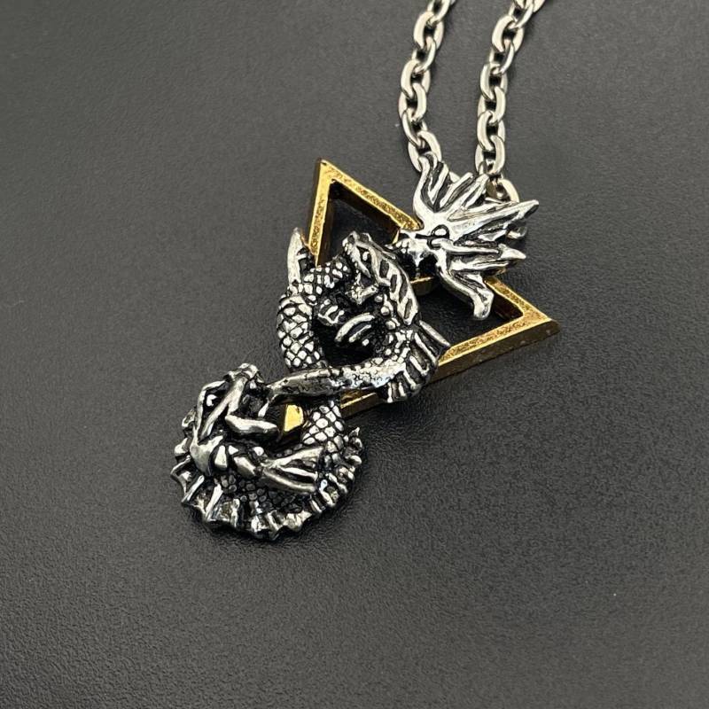 Vintage Rare Die Alchemy Carta Pewter Dragon Anhänger C1990 von JewelrySupplyMode