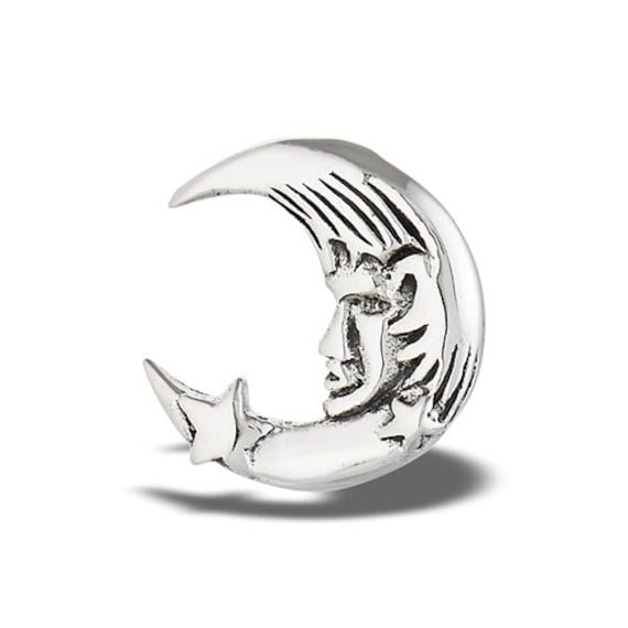 Sterling Silber Mond Wiegt Stern-Anhänger #w8397 Sterling Silber Mond Wiegt Stern-Anhänger #w8397 von JewelryTreeShop