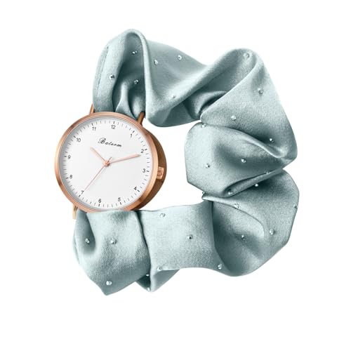 JewelryWe Damenuhr Elastisch Haarband Uhr: Damen Analog Quarz Armbanduhr Frauen Mädchen ultradünne multifunktionale Punkte Haargummi Uhr mit Grün Zugarmband elastischem Band Geschenk JewelryWe Damenuhr Elastisch Haarband Uhr: Damen Analog Quarz Armbanduhr Frauen Mädchen ultradünne multifunktionale Punkte Haargummi Uhr mit Grün Zugarmband elastischem Band Geschenk von JewelryWe