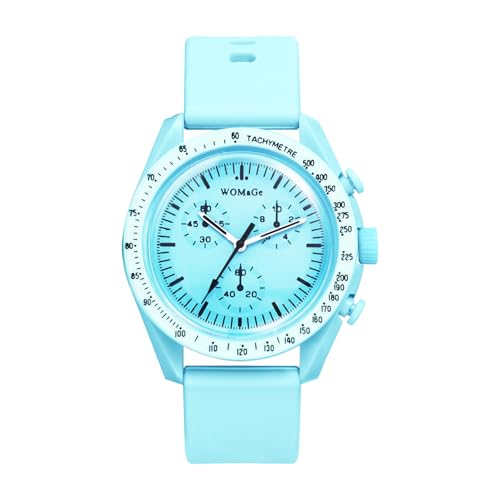 JewelryWe Damenuhr Sport Uhr mit Silikonarmband: Klassische Analog Quarz Armbanduhr Damen Herren Blau Silikon Armband Groß Leicht Outdoor Sportuhr mit DREI-Augen-Zifferblatt JewelryWe Damenuhr Sport Uhr mit Silikonarmband: Klassische Analog Quarz Armbanduhr Damen Herren Blau Silikon Armband Groß Leicht Outdoor Sportuhr mit DREI-Augen-Zifferblatt von JewelryWe