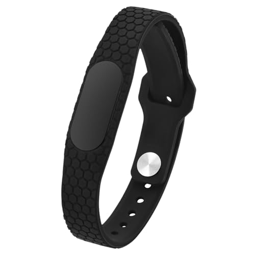 JewelryWe SOS Armband Silikon Personalisiert: Schwarz Notfallarmband Edelstahl Silikonband verstellbar Gummi-Armbänder ID-Armbänder mit Gravur - individuelles Geschenk für Herren Damen von JewelryWe