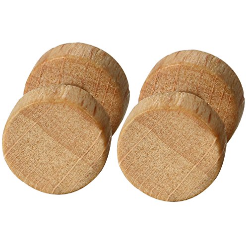 JewelryWe Holz Fake Plug Ohrstecker: 10mm Braun Edelstahl Rund Kreis Ohrringe Holz Fake Ohr Plugs Cheater Tunnel Gauges Piercing Vintage Ohrschmuck Modeschmuck für Damen Herren von JewelryWe