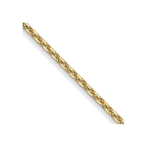 14 Karat Brilliant Cut Kabelkette in Gelbgold, Roségold, Weißgold - Längen wählbar 41, 46, 51, 61, 56, 76, 36, 66 und verschiedene mm Optionen, Gelbgold von JewelryWeb