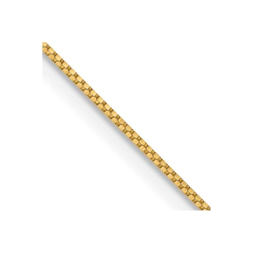 14 Karat Gelbgold, 0,7 mm Venezianerkette, 36 cm, One Size, Gold Metall Gelbgold, Kein Edelstein von JewelryWeb