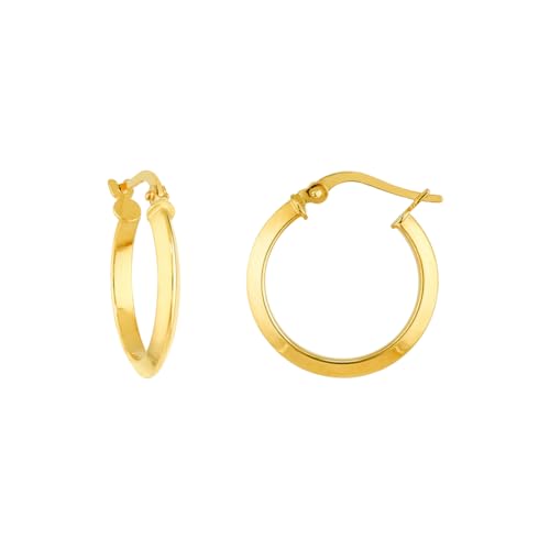 14 Karat Gelbgold, klein, hochglanzpoliert, dreieckig, Creolen, Schmuck für Damen 14 Karat Gelbgold, klein, hochglanzpoliert, dreieckig, Creolen, Schmuck für Damen von JewelryWeb
