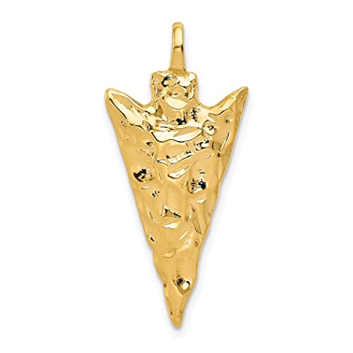 14 mm goldener Pfeilkopf-Anhänger, Halskette, Schmuck, Geschenke für Frauen von JewelryWeb