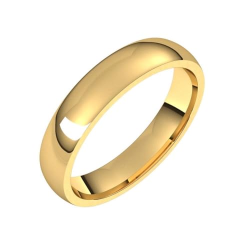 14ct poliert Licht Komfort Fit Band Ring in Roségold Weißgold Gelbgold Vielzahl von Ringgrößen und Vielzahl von mm Optionen, Gelbgold von JewelryWeb