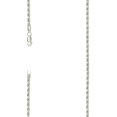 925 Sterling Silber Massive Seilkette Silber 3,5 mm Armband 20 cm Gliederarmband für Damen und Herren von JewelryWeb