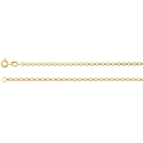 Armband aus 14 Karat Gelbgold, Schmuck, Geschenke für Frauen, 18 cm von JewelryWeb