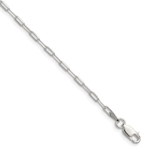 Armband aus 925er-Sterlingsilber, 2,15 mm, funkelndes Forzantin-Kettenarmband, Gliederarmband für Damen und Herren, 18 centimeters, Metall Silber Sterling-Silber, Kein Edelstein von JewelryWeb