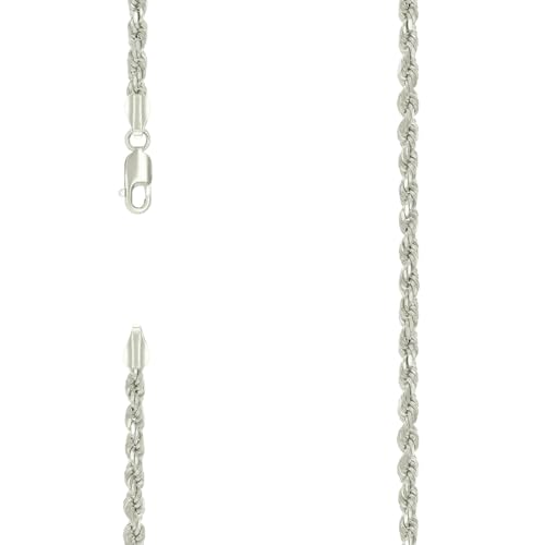 Armband aus 925er-Sterlingsilber, 3,5 mm, 18 cm, Gliederarmband für Damen und Herren von JewelryWeb