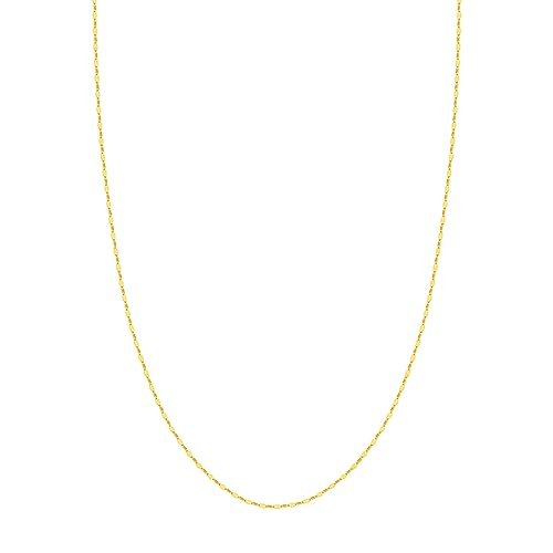 Forzentina-Kette, lang, 14 Karat, Weißgold, Gelbgold, Länge wählbar 41, 46, 51 und 1,45 mm, Gelbgold von JewelryWeb
