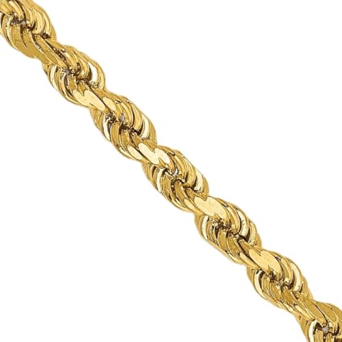 JewelryWeb 14 Karat D-Cut Weiß und Gelbgold, Länge wählbar 18 - 20 mm, verschiedene mm Optionen, Gelbgold von JewelryWeb