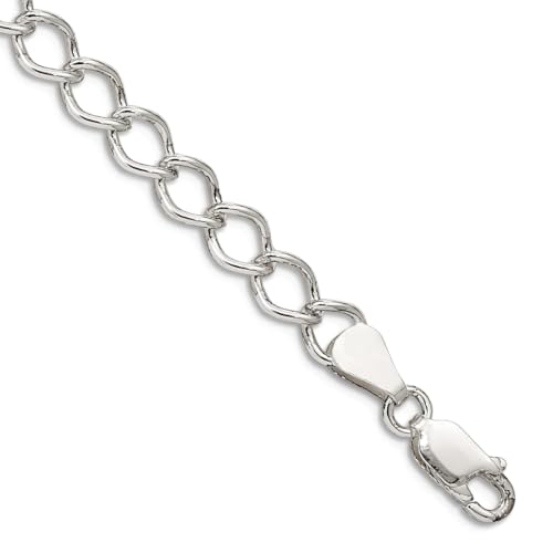 JewelryWeb Armband aus 925er-Sterlingsilber, massiv, poliert, 5,75 mm, ausgefallenes Kettenarmband, Karabinerverschluss, Gliederarmband für Damen und Herren, 20 centimeters, Metall Silber JewelryWeb Armband aus 925er-Sterlingsilber, massiv, poliert, 5,75 mm, ausgefallenes Kettenarmband, Karabinerverschluss, Gliederarmband für Damen und Herren, 20 centimeters, Metall Silber von JewelryWeb