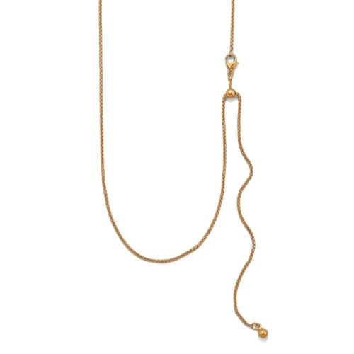 JewelryWeb Verstellbare, goldgefüllte runde Kastenkette, 14/20, 1,3 mm, abgerundet, 4 mm, Schiebeperle, Karabinerverschluss, Dosenkette, Halskette für Damen und Herren JewelryWeb Verstellbare, goldgefüllte runde Kastenkette, 14/20, 1,3 mm, abgerundet, 4 mm, Schiebeperle, Karabinerverschluss, Dosenkette, Halskette für Damen und Herren von JewelryWeb