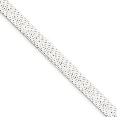 Magisches Fischgräten-Armband aus Sterlingsilber in den Längen 18, 20 und 3,25 mm, 5,25 mm, 8,75 mm, Metall von JewelryWeb