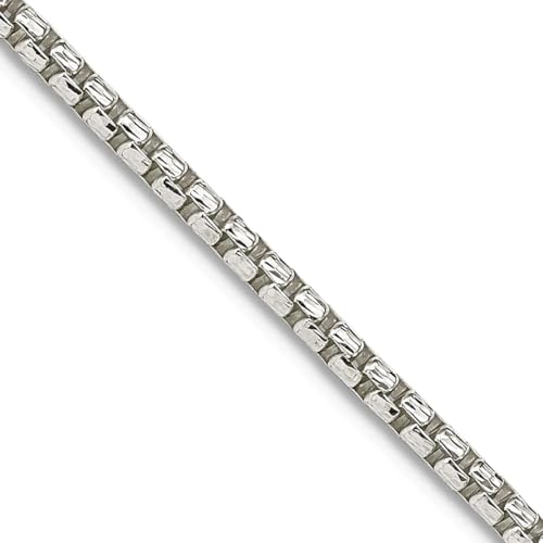 Runde Halskette aus 925er Sterlingsilber, 2 mm, mit Brillantschliff, Geschenk für Mama, 56 centimeters, Metall Sterling Silber Silber, Kein Edelstein von JewelryWeb