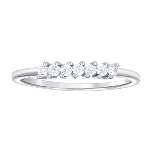 Verlobungsring für Damen, 925er-Sterlingsilber, Zirkonia, künstlicher Diamant, 2,9 mm breit, Größe 8, Verlobungsring für Frauen Verlobungsring für Damen, 925er-Sterlingsilber, Zirkonia, künstlicher Diamant, 2,9 mm breit, Größe 8, Verlobungsring für Frauen von JewelryWeb