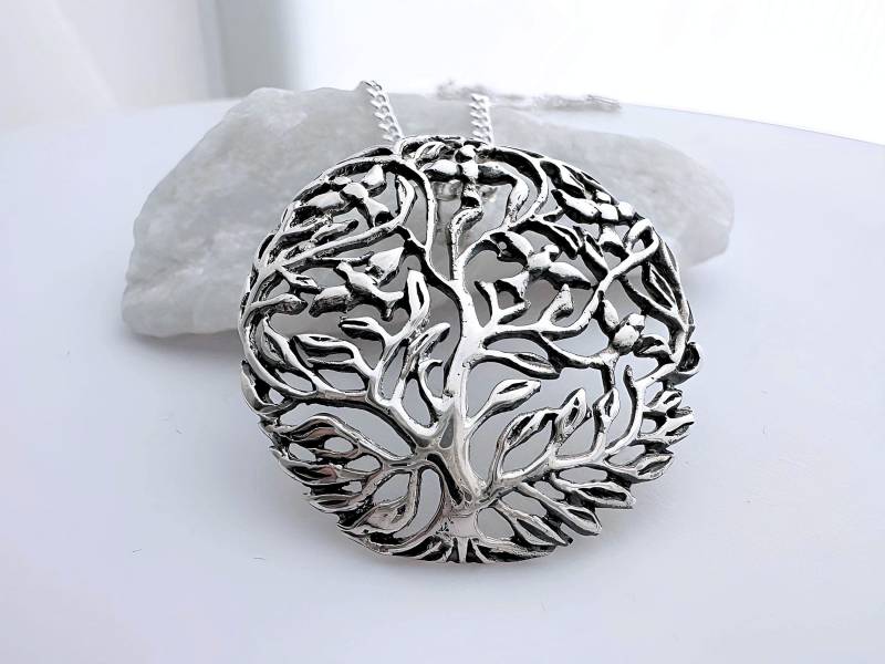Stammbaum Halskette, Sterling Silber Baum Des Lebens Halskette Mutter Oma Halskette. Wählen Sie Kette von JewelryWithAMeaning