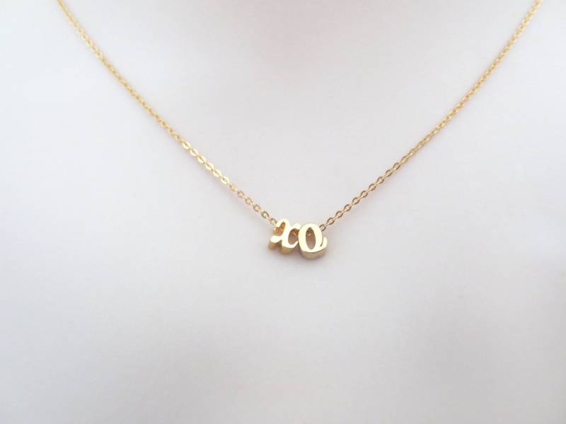 Personalisierte Zwei Kursive Buchstabe Halskette Gold Silber Roségold Personalisiertes Geschenk Geburtstagsgeschenk Individuelles Abschlussgeschenk von Jewelrybank