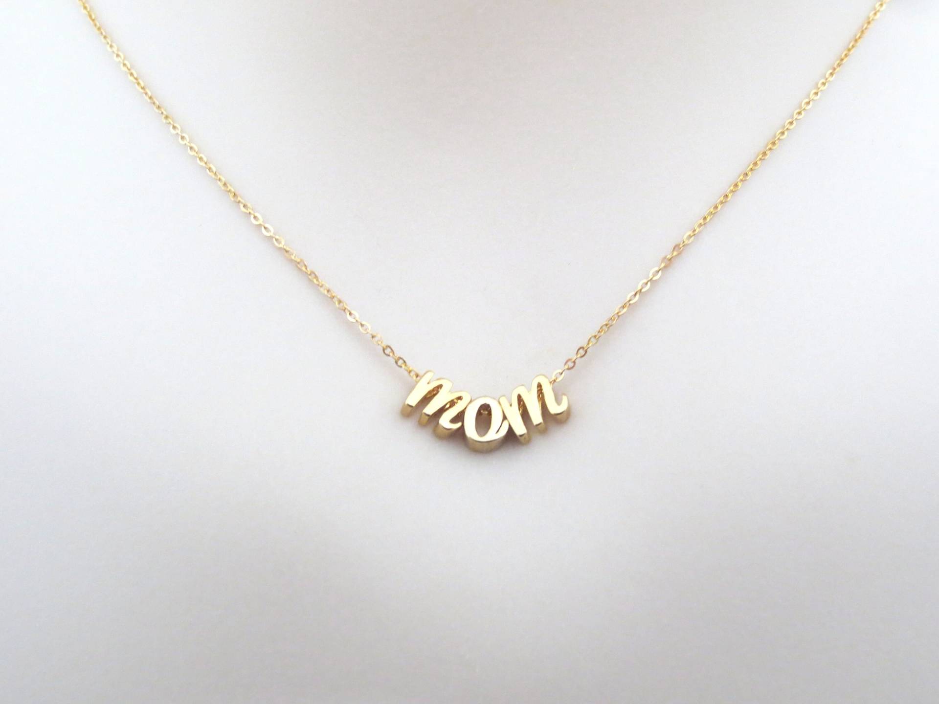 Personalisierter Schmuck Drei Initial Halskette Schreibschrift Dreifach 3 Freundschaft Geschenk von Jewelrybank