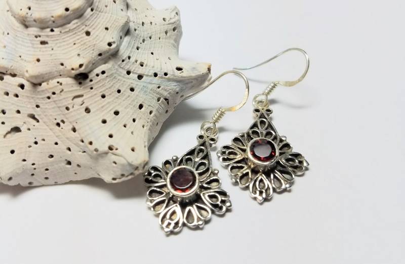 Vintage Sterling Silber Januar Geburtsstein von JewelrybyGerina