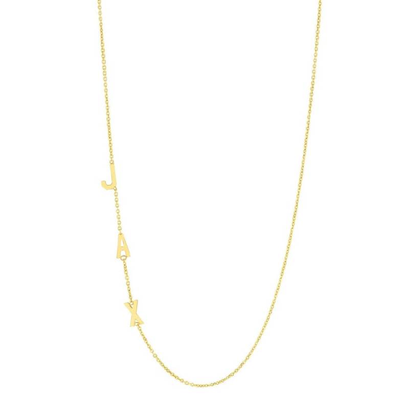 Namenskette, Personalisierte Halskette, Initiale 14K Buchstabe Halskette Namenskette, Personalisierte Halskette, Initiale 14K Buchstabe Halskette von JewelrybyJSuhei