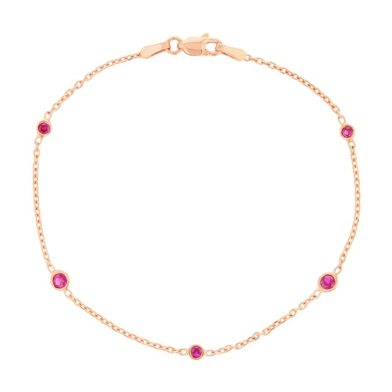 Rose Gold Rubin Armband , Schüttgut Rose Gold Rubin Armband , Schüttgut von JewelrybyJSuhei
