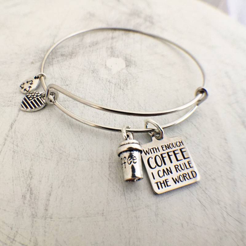 Kaffee-Liebhaber Armreif Kaffee-Liebhaber Armreif von JewelrybyJillyBean