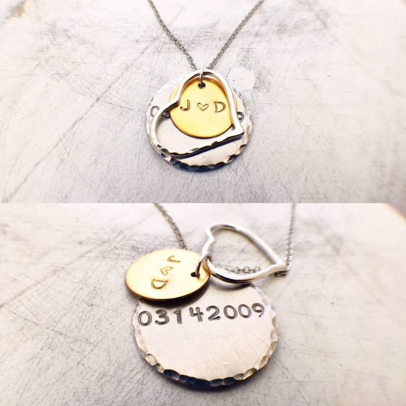 Unser Tag Halskette von JewelrybyJillyBean