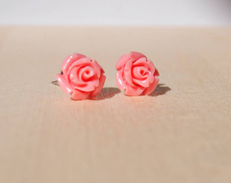 Erröten Rosa Rose Ohrringe-Rose Ohrstecker-Frühling-Blumen Ohrringe-Blume-Mütter Tag Valentines Day-Geschenk Für Schwester Oder Freundin Erröten Rosa Rose Ohrringe-Rose Ohrstecker-Frühling-Blumen Ohrringe-Blume-Mütter Tag Valentines Day-Geschenk Für Schwester Oder Freundin von JewelrybyMyken