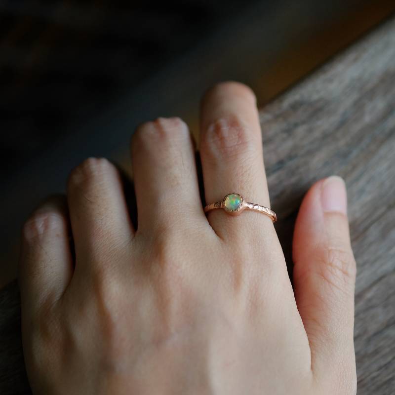 Echter Opalring Aus Silber, Roségold-Opalring, Versprechensring, Verlobungsring, Echter Opalring, Geschenk Oktober Geburtsstein, Opalschmuck Echter Opalring Aus Silber, Roségold-Opalring, Versprechensring, Verlobungsring, Echter Opalring, Geschenk Oktober Geburtsstein, Opalschmuck von JewelrybyPITK