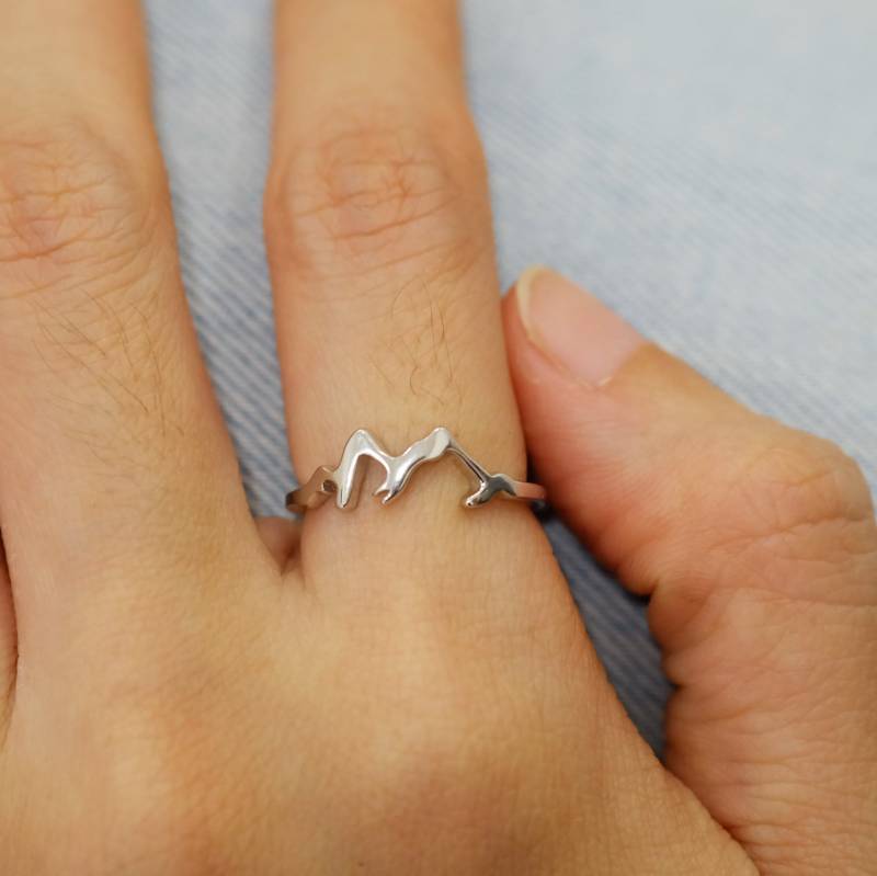 sterling Silber Gebirgskette Ring Reise Geschenk, Bergsteiger Liebhaber Geschenk von JewelrybyPITK