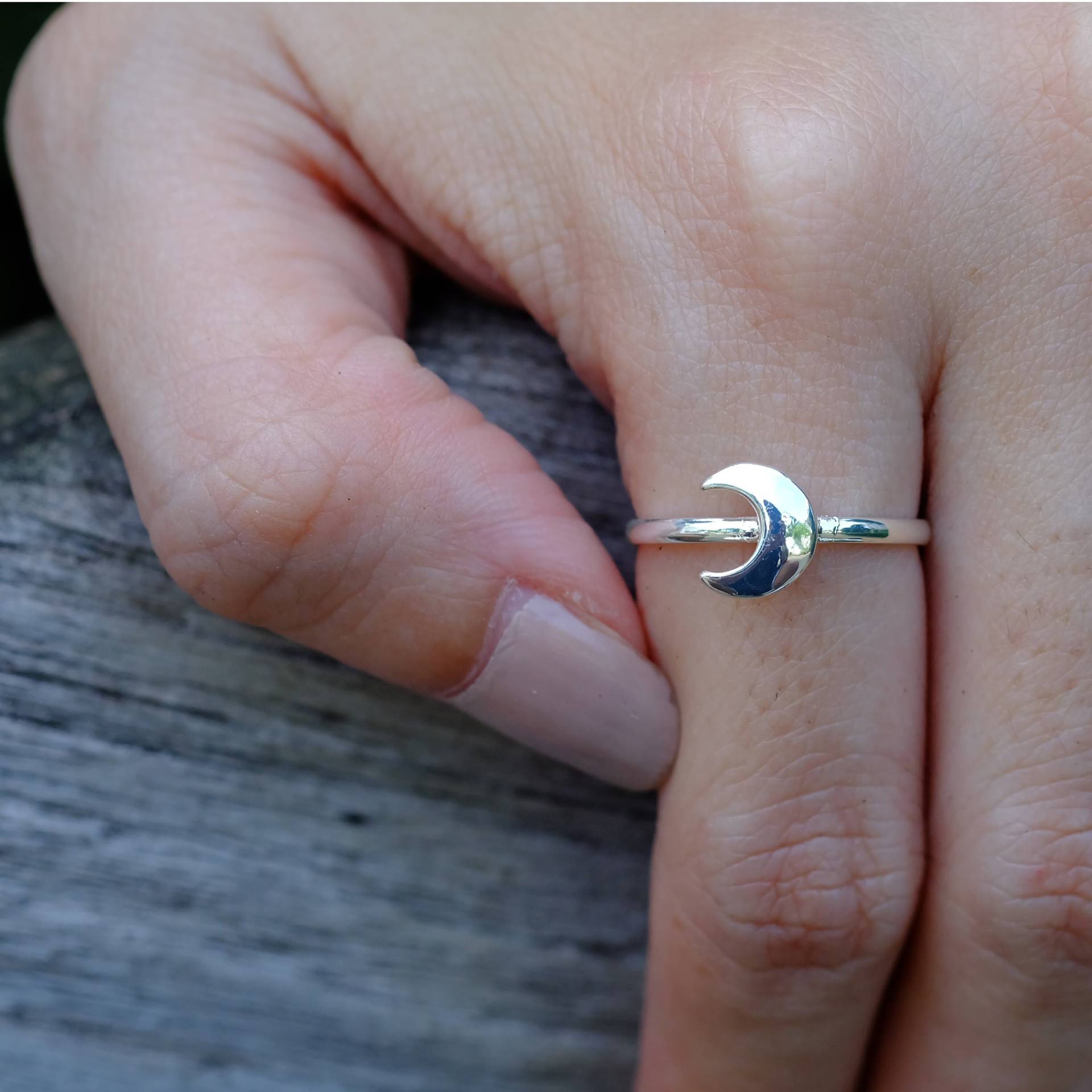 sterling Silber Halbmond Ring Luna Mond Magie Schmuck sterling Silber Halbmond Ring Luna Mond Magie Schmuck von JewelrybyPITK