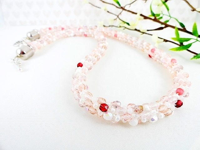 Pfefferminze Rosa Kumihimo Halskette Perlen Gewebt Handgefertigte Schmuck Geschenk Valentinstag Geburtstag Mütter Tagesgeschenk Für Sie Pfefferminze Rosa Kumihimo Halskette Perlen Gewebt Handgefertigte Schmuck Geschenk Valentinstag Geburtstag Mütter Tagesgeschenk Für Sie von JewelrybyPJ