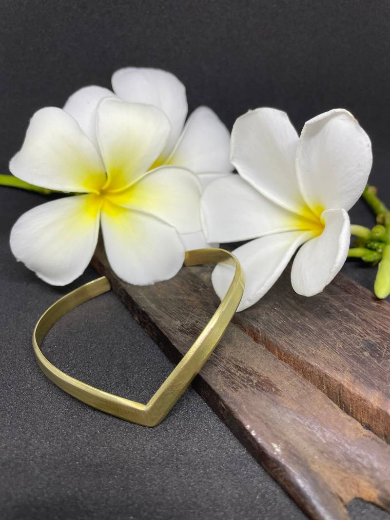 Messing Armreif - Armband Dreieck Messing Armreif - Armband Dreieck von JewelrybyTjFluke