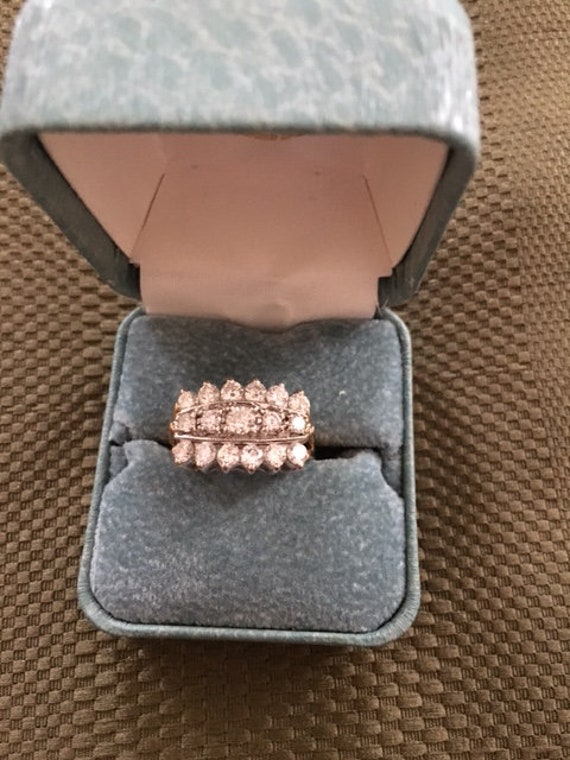 Vintage Damen 14K Gelb Gold Abendessen Ring Mit 1, 40 Karat Diamanten von JewelryforyouFinds