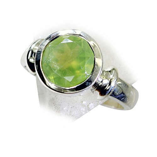 Jewelryonclick Prehnite 925 Sterling Silber Schmuck für Frauen Promise Ringe Schmuck handgefertigt in Größe von Jewelryonclick