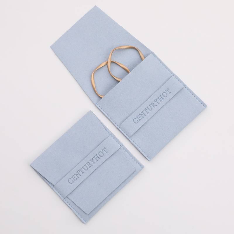 50 Pfauenblau Mikrofaserbeutel Mini Schmuckverpackung Tasche Personalisiert Logoohrringbeutel von JewelrypackagingShop