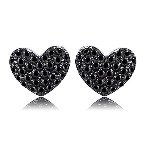 JewelryPalace 0.29ct Echtes Spinell Liebe Herz Ohrringe Ohrstecker 925 Sterling Silber von JewelryPalace
