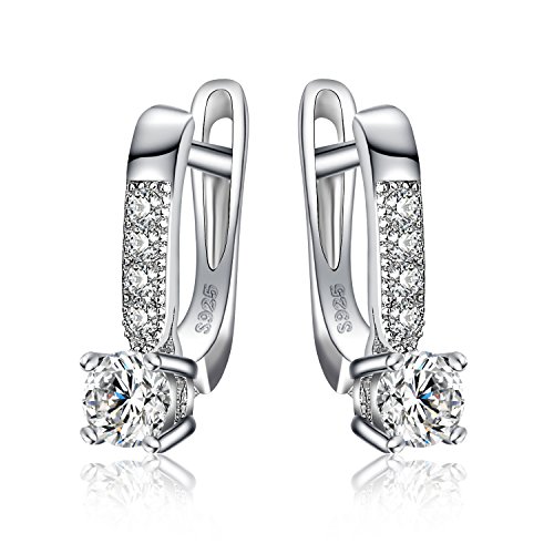 JewelryPalace 925 Sterling Silber 1ct Zirkonia CZ Creolen Ohrringe Geschenk Für Frauen JewelryPalace 925 Sterling Silber 1ct Zirkonia CZ Creolen Ohrringe Geschenk Für Frauen von JewelryPalace