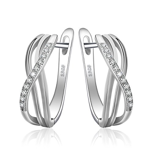 JewelryPalace Unendlichkeit Knoten Zirkonia Jahrestag Creolen Silber 925 Huggie Hoop Ohrringe Sterling Silber JewelryPalace Unendlichkeit Knoten Zirkonia Jahrestag Creolen Silber 925 Huggie Hoop Ohrringe Sterling Silber von JewelryPalace