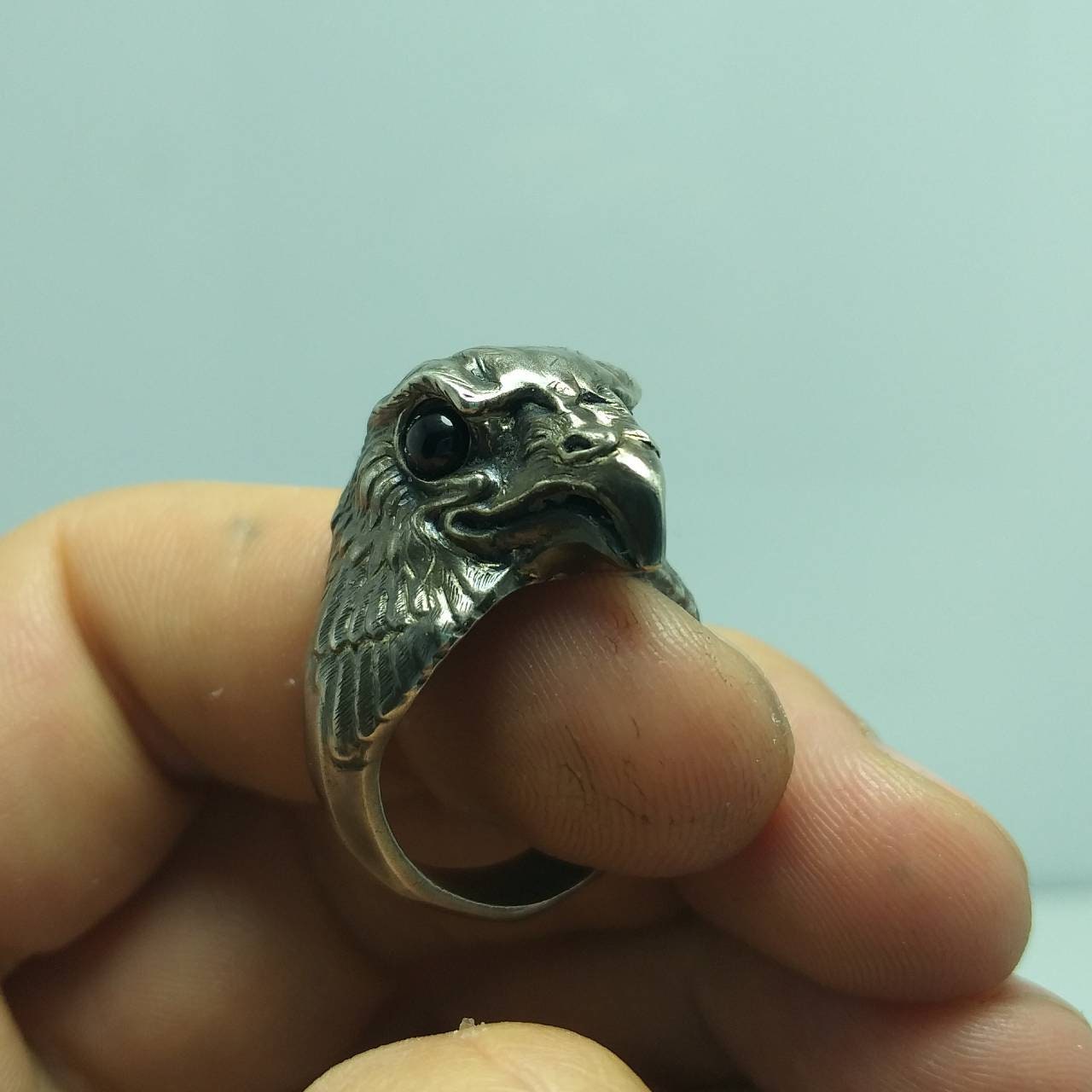 Adler Silberring. Falkenring Silberadler Schmuck von Jewelrywax