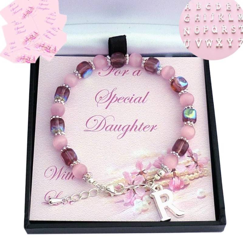 Armbänder Für Mädchen Mit Initial Charms, Personalisiert in Speziellen Geschenkboxen von Jewels4girls